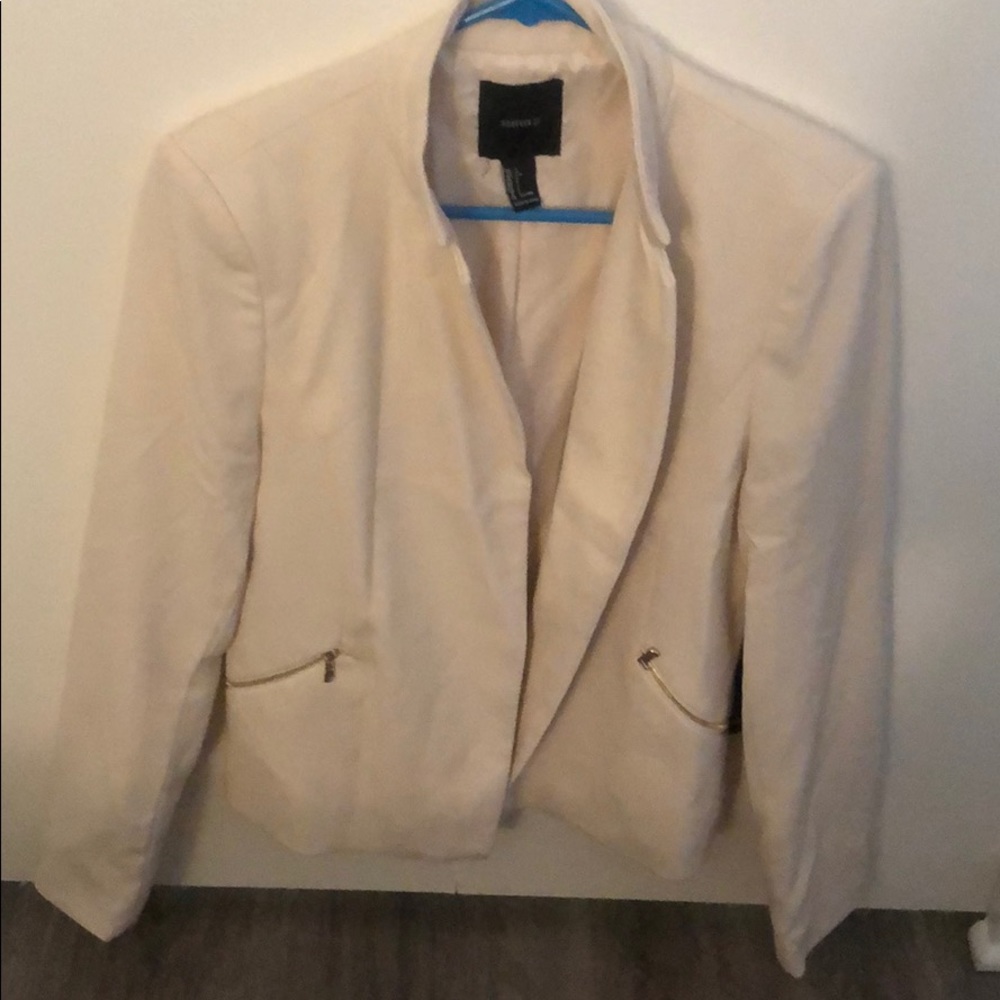 Cream colored blazer from forever 21 never worn
